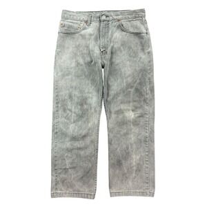 Vintage Levis 505 Jeans Men's 33x30 (32x24) Gray Faded Straight Made in‎ Canada